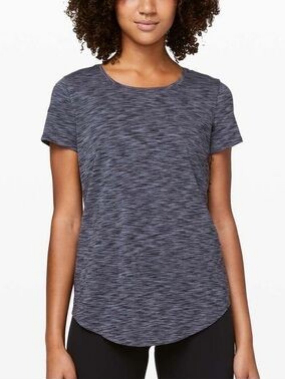 Lululemon Love Crew III Space Dye Black / Dark Shadow Size: Small 4/6